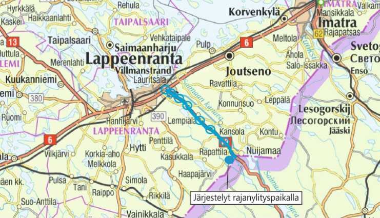 Liite 2 Liikennevirasto Kaakkois-Suomen elinkeino-, liikenne- ja ympäristökeskus Vt 13 Lappeenranta - Nuijamaa 17.5.