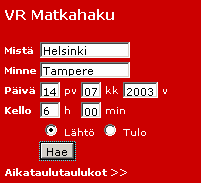 Käyttöliittymät 2 Tavoitepohjainen arviointi ja testaus 2. Käyttötilanteen simulointi 3/3 Esimerkki: VR (www.vr.