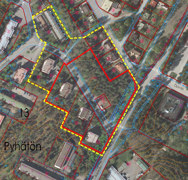 MARJATIE Pyhättömän (13) kaupunginosan korttelin