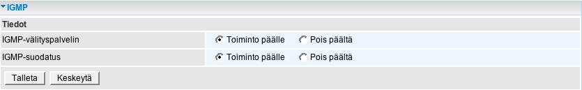 IGMP IGMP-protokollaa (Internet Group Management Protocol) käytetään ryhmälähetysryhmän laitteiden hallitsemiseen.