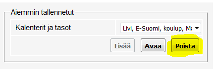 Ohje 11 (14) Tasoille on kaksi ajetaan valintaa: o Kyllä-valinnalla ajopäiviksi valitaan kaikki päivät, jotka on valittuna sekä viikopäivät-valinnoilla että merkitty ajettaviksi kyseisessä