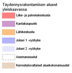 etäämpänä asemanseuduista. Mitoitus perustuu siihen, että tehokkaimmilla alueilla pääsääntöisesti maanpäällistä yksitasoista pysäköintiä ei enää toteuteta.