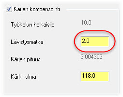 48 MASTERCAM X8/ Moniakselinen porausrata 14 Varmista, että Tulostusformaatiksi on asetettu 5-akselinen. Huomaa, kuinka Työkaluakselin hallinta -parametrina on Pisteet/Suorat.