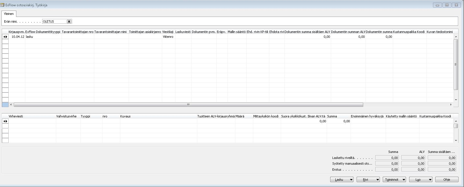 Liite 2 Microsoft Navision ExFlow