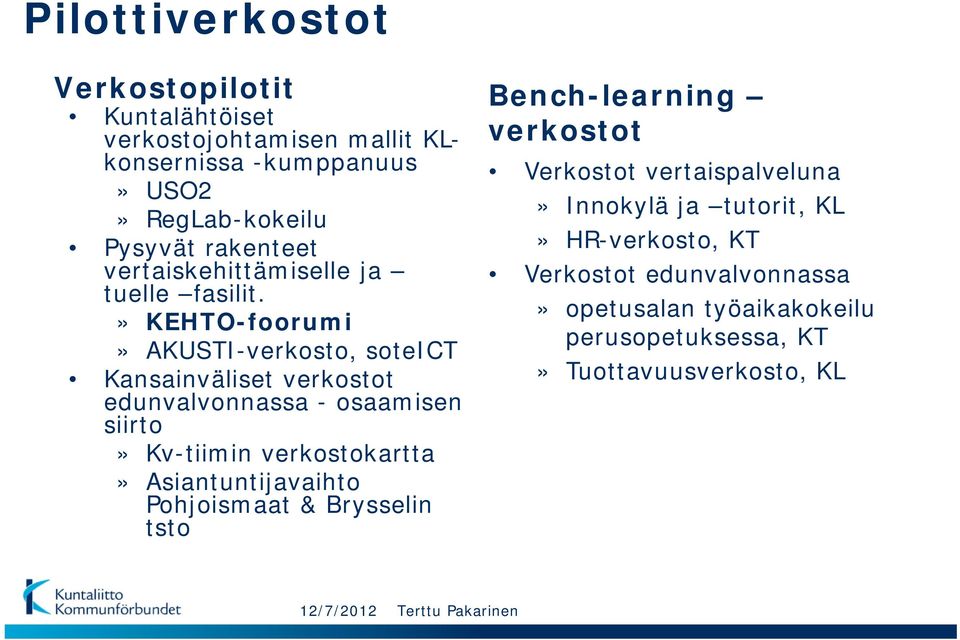 » KEHTO-foorumi» AKUSTI-verkosto, soteict Kansainväliset verkostot edunvalvonnassa - osaamisen siirto» Kv-tiimin verkostokartta»