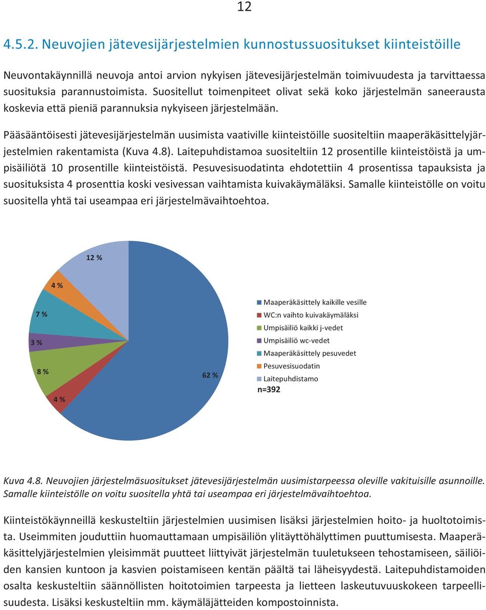 Suositellut toimenpiteet olivat sekä koko järjestelmän saneerausta koskevia että pieniä parannuksia nykyiseen järjestelmään.