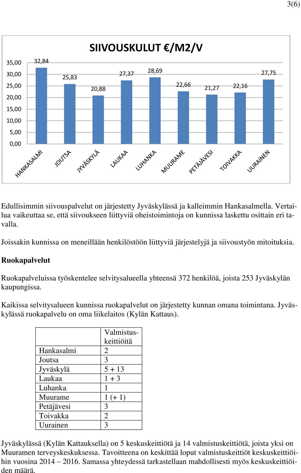 Joissakin kunnissa on meneillään henkilöstöön liittyviä järjestelyjä ja siivoustyön mitoituksia.