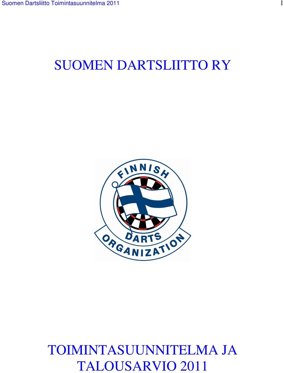 SUOMEN DARTSLIITTO RY