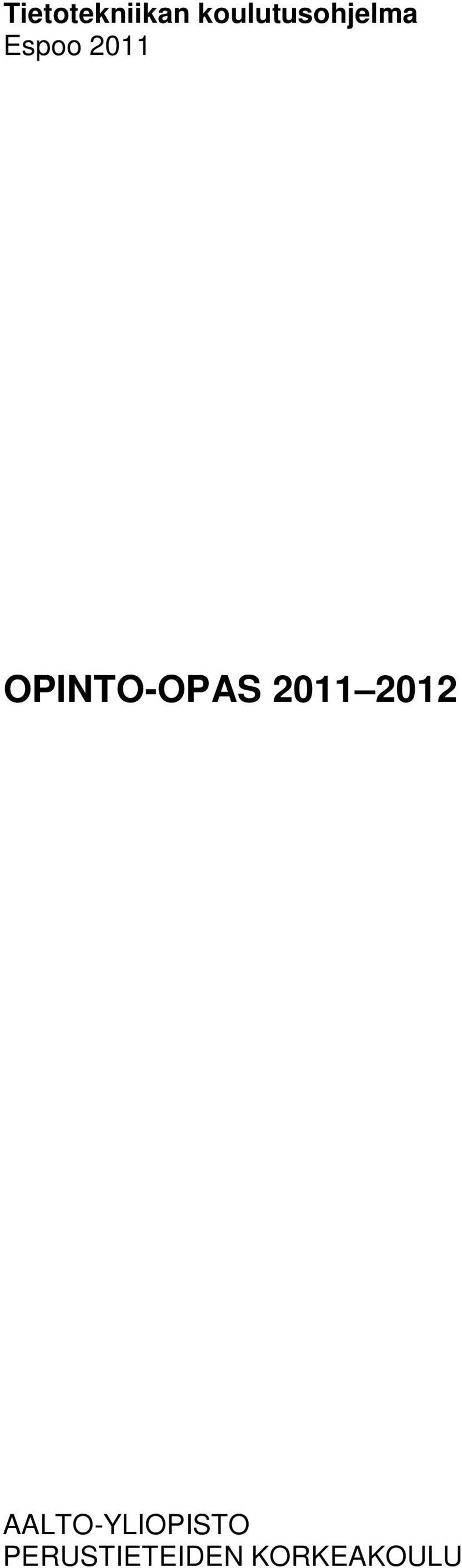 OPINTO-OPAS 2011 2012