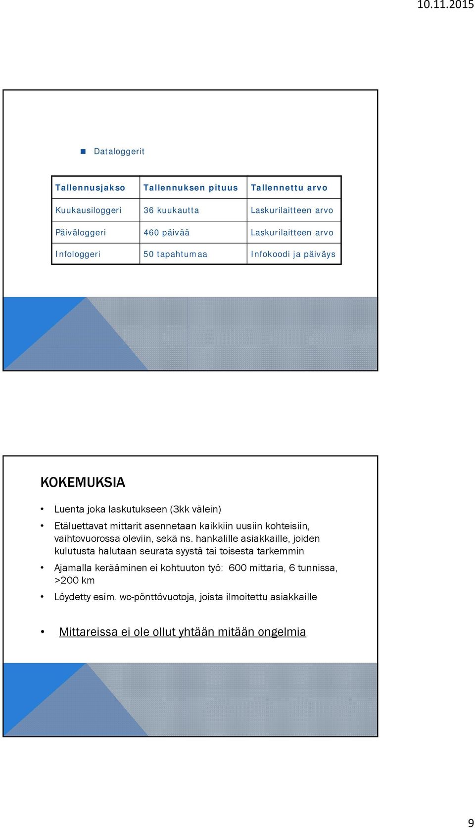 uusiin kohteisiin, vaihtovuorossa oleviin, sekä ns.