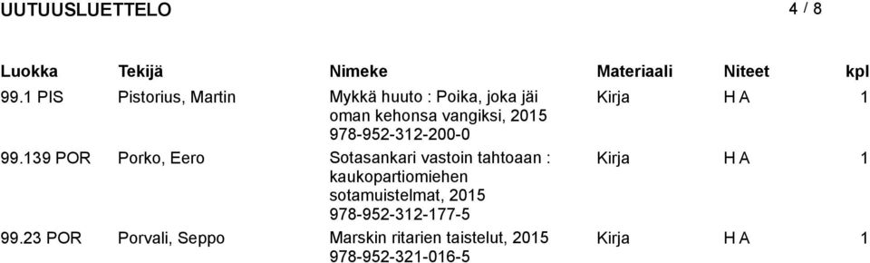 vangiksi, 978-952-312-200-0 99.