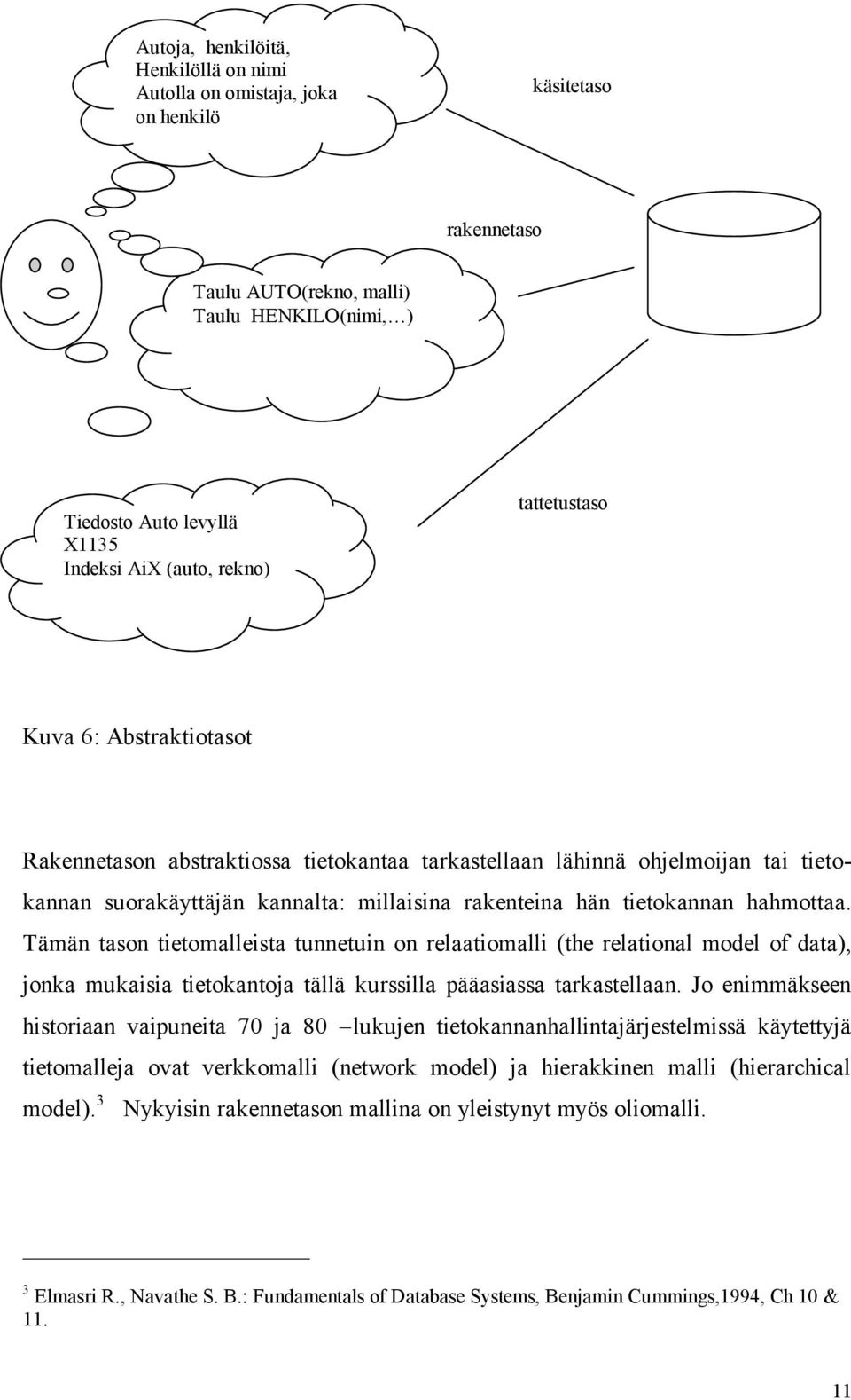 Tämän tason tietomalleista tunnetuin on relaatiomalli (the relational model of data), jonka mukaisia tietokantoja tällä kurssilla pääasiassa tarkastellaan.