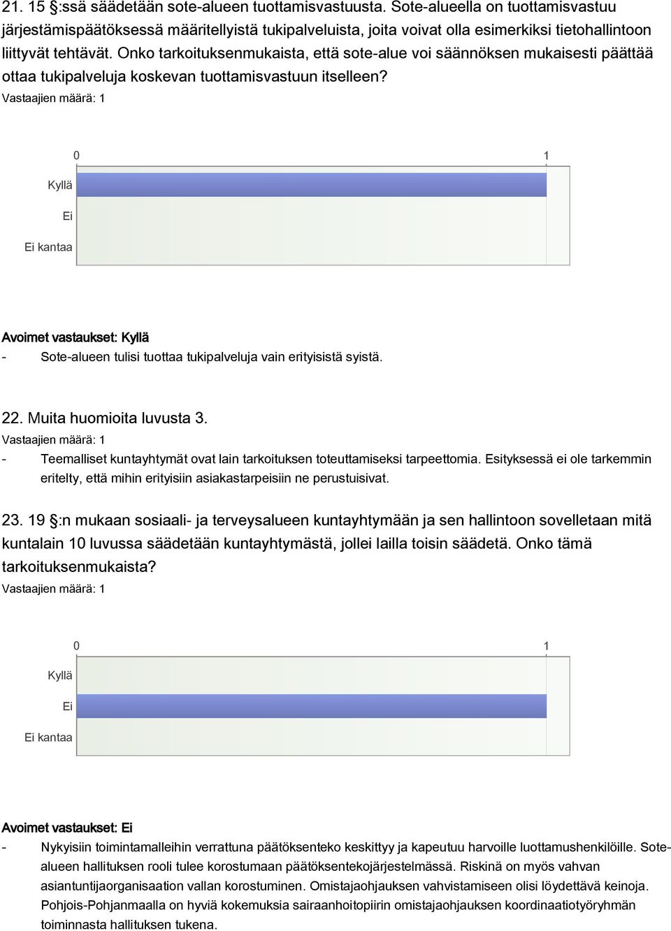 Onko tarkoituksenmukaista, että sote-alue voi säännöksen mukaisesti päättää ottaa tukipalveluja koskevan tuottamisvastuun itselleen?