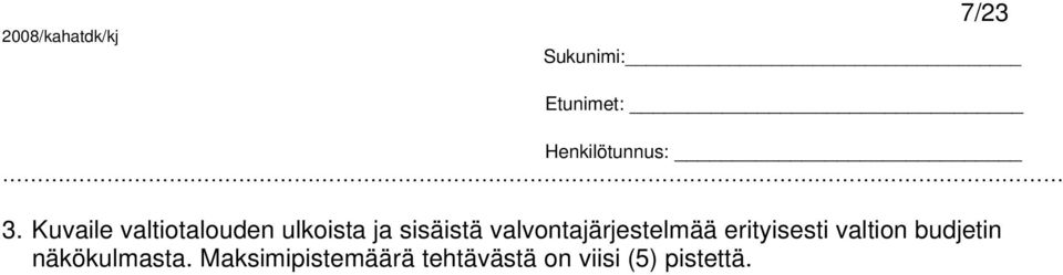 sisäistä valvontajärjestelmää erityisesti