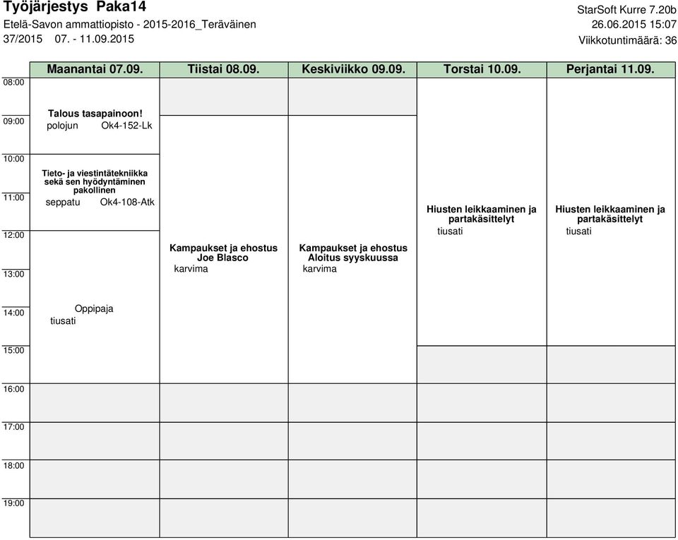 09. Perjantai 11.09. Tieto- ja viestintätekniikka sekä sen hyödyntäminen seppatu