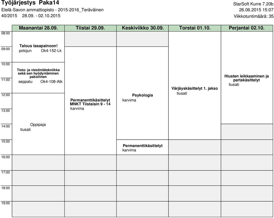 10. Perjantai 02.10. Tieto- ja viestintätekniikka sekä sen hyödyntäminen seppatu
