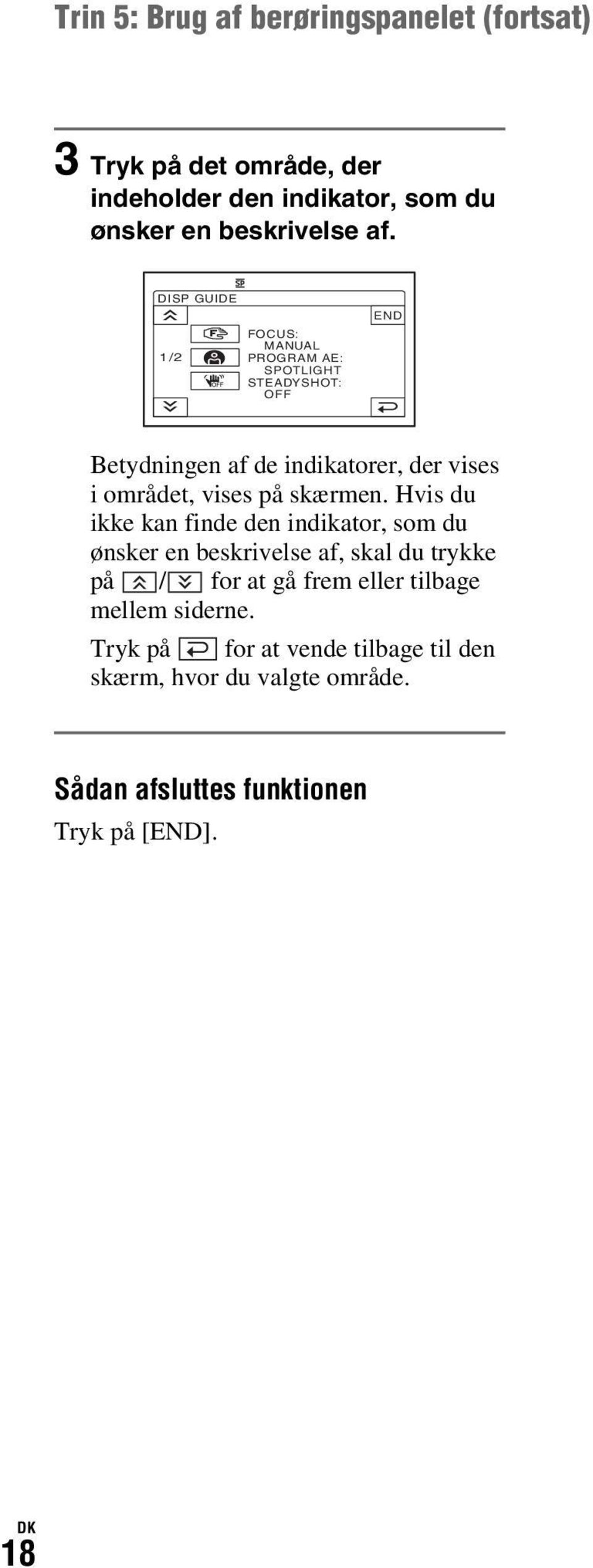 på skærmen.