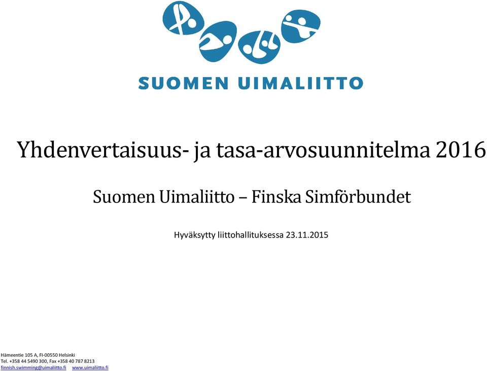 Suomen Uimaliitto Finska Simfo