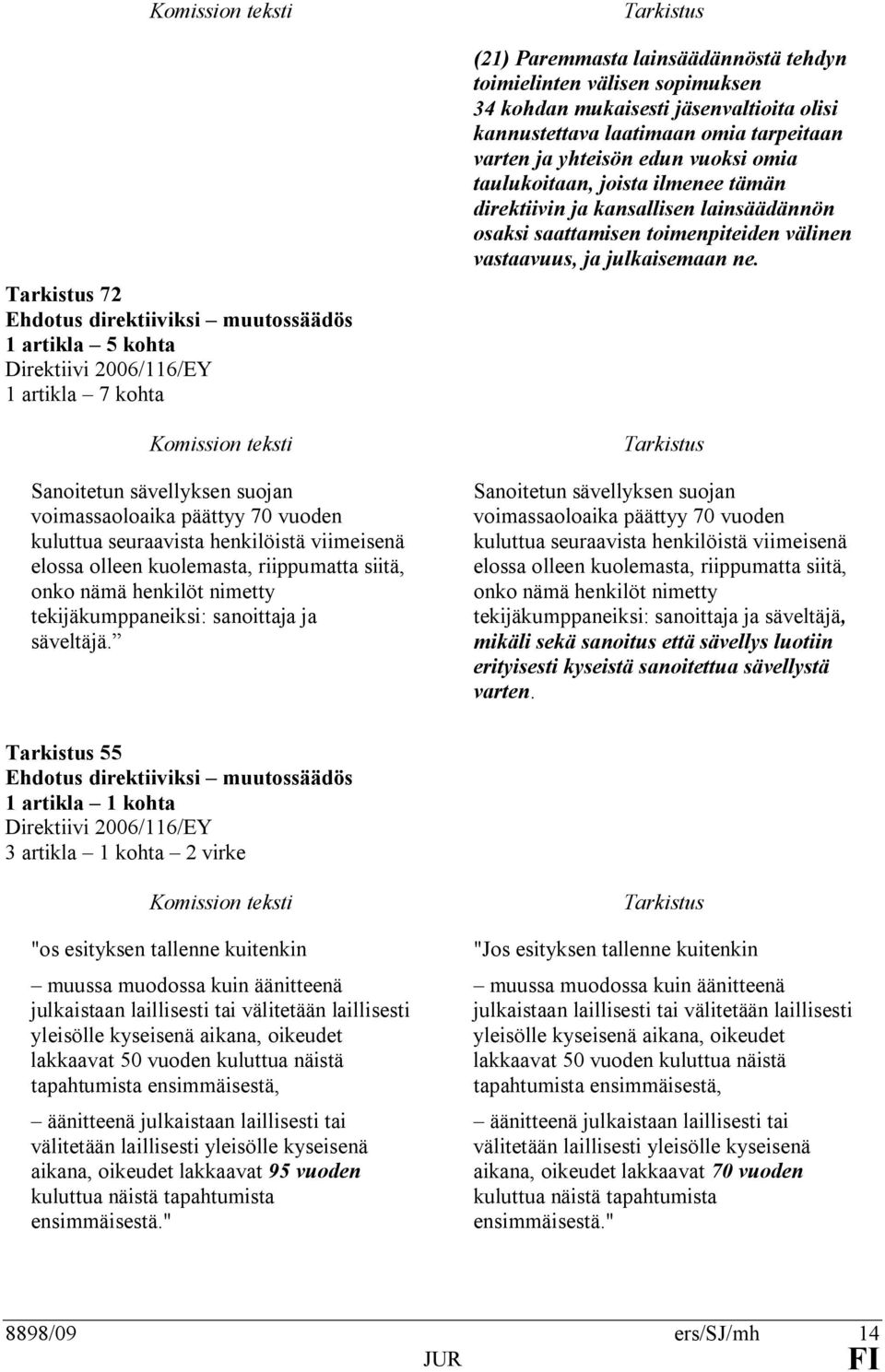 (21) Paremmasta lainsäädännöstä tehdyn toimielinten välisen sopimuksen 34 kohdan mukaisesti jäsenvaltioita olisi kannustettava laatimaan omia tarpeitaan varten ja yhteisön edun vuoksi omia