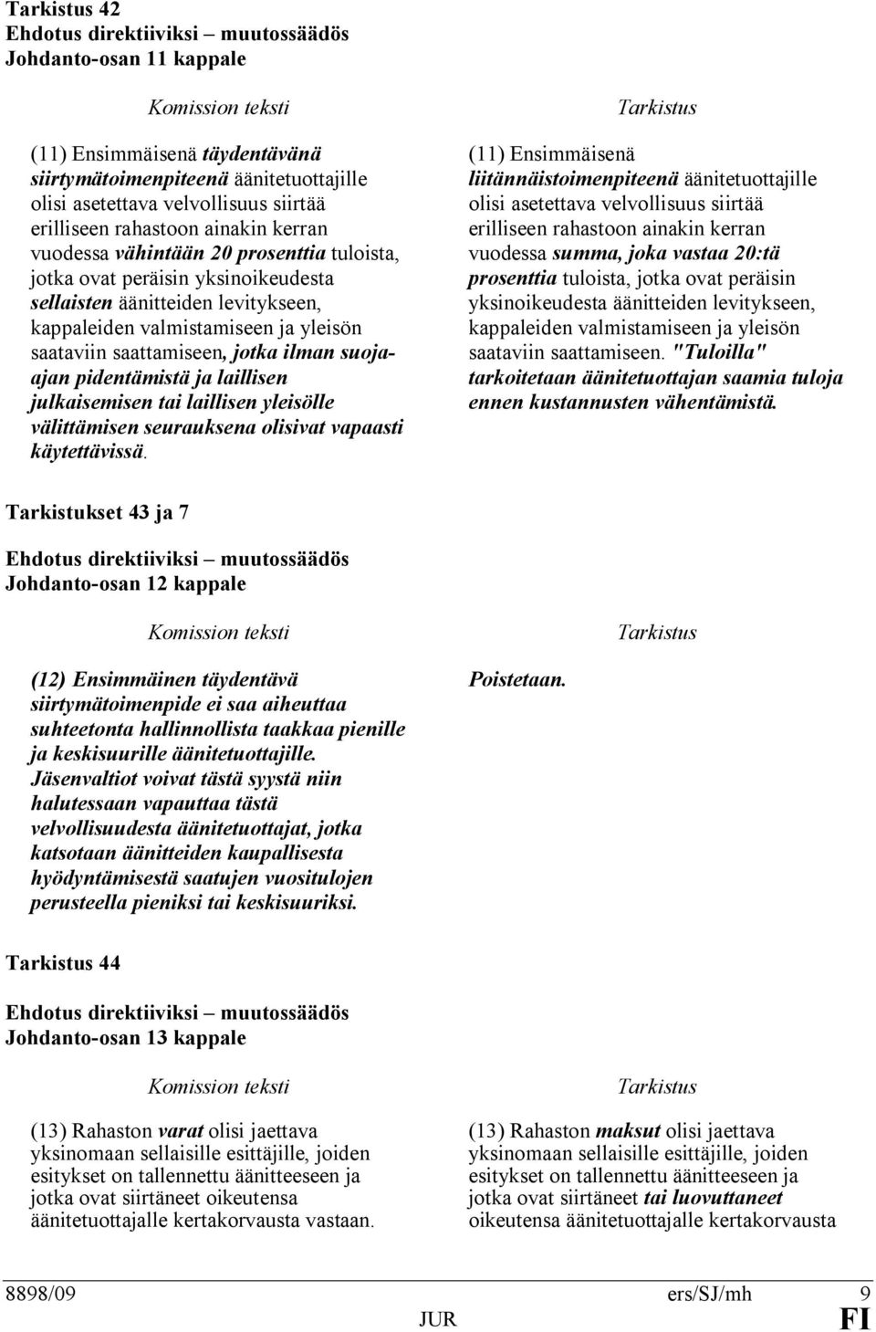 laillisen julkaisemisen tai laillisen yleisölle välittämisen seurauksena olisivat vapaasti käytettävissä.