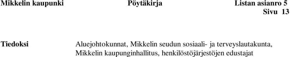 seudun sosiaali- ja terveyslautakunta,