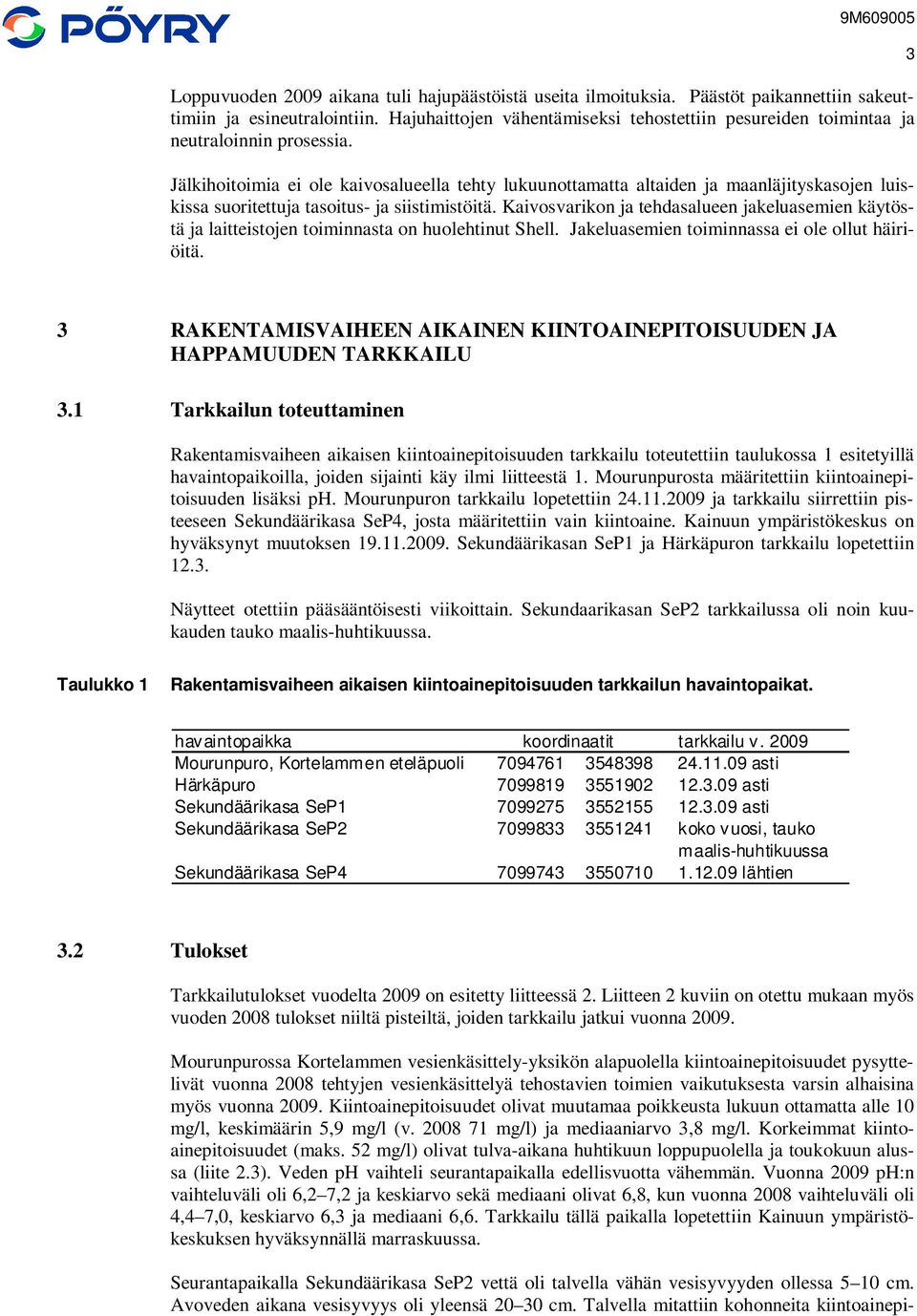 Jälkihoitoimia ei ole kaivosalueella tehty lukuunottamatta altaiden ja maanläjityskasojen luiskissa suoritettuja tasoitus- ja siistimistöitä.