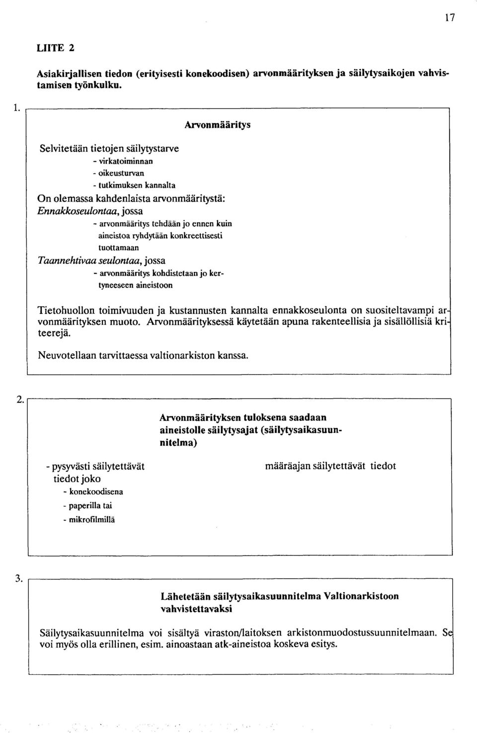 ennen kuin aineistoa ryhdytään konkreettisesti tuottamaan Taannehtivaa seulontaa, jossa - arvonmääritys kohdistetaan jo kertyneeseen aineistoon Tietohuollon toimivuuden ja kustannusten kannalta