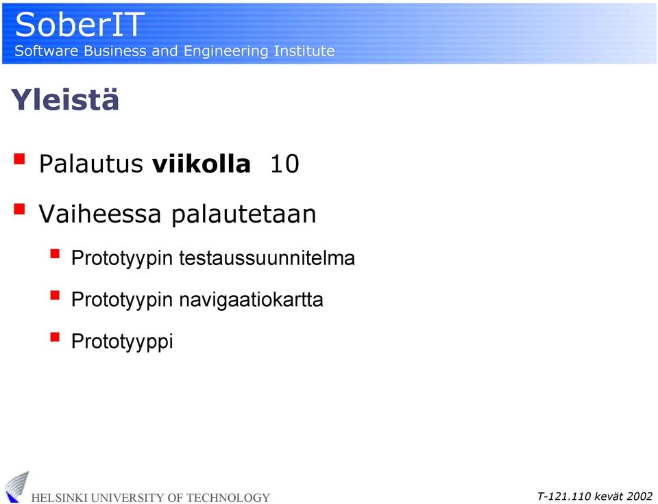 Prototyypin testaussuunnitelma