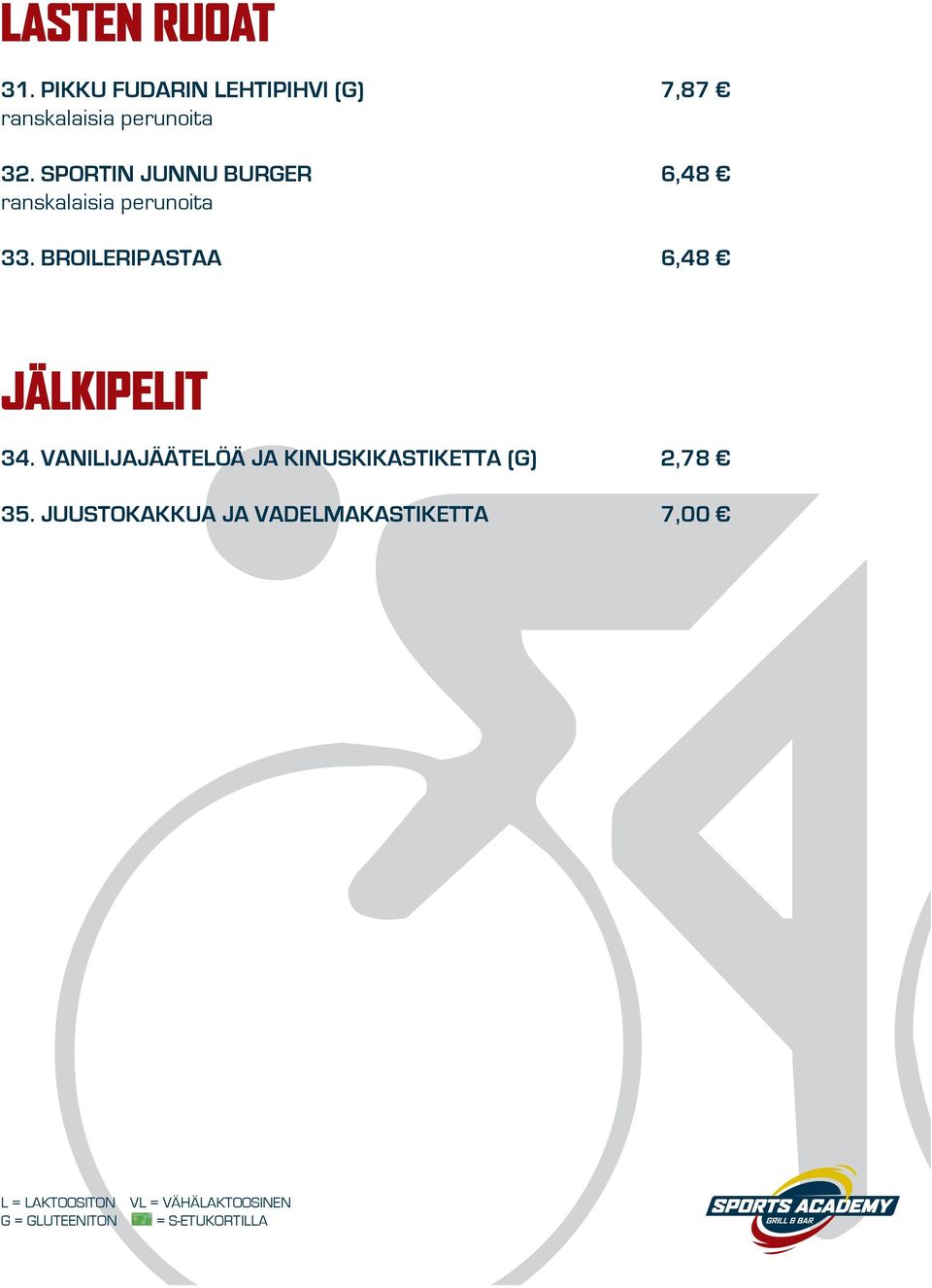 SPORTIN JUNNU BURGER 6,48 ranskalaisia perunoita 33.