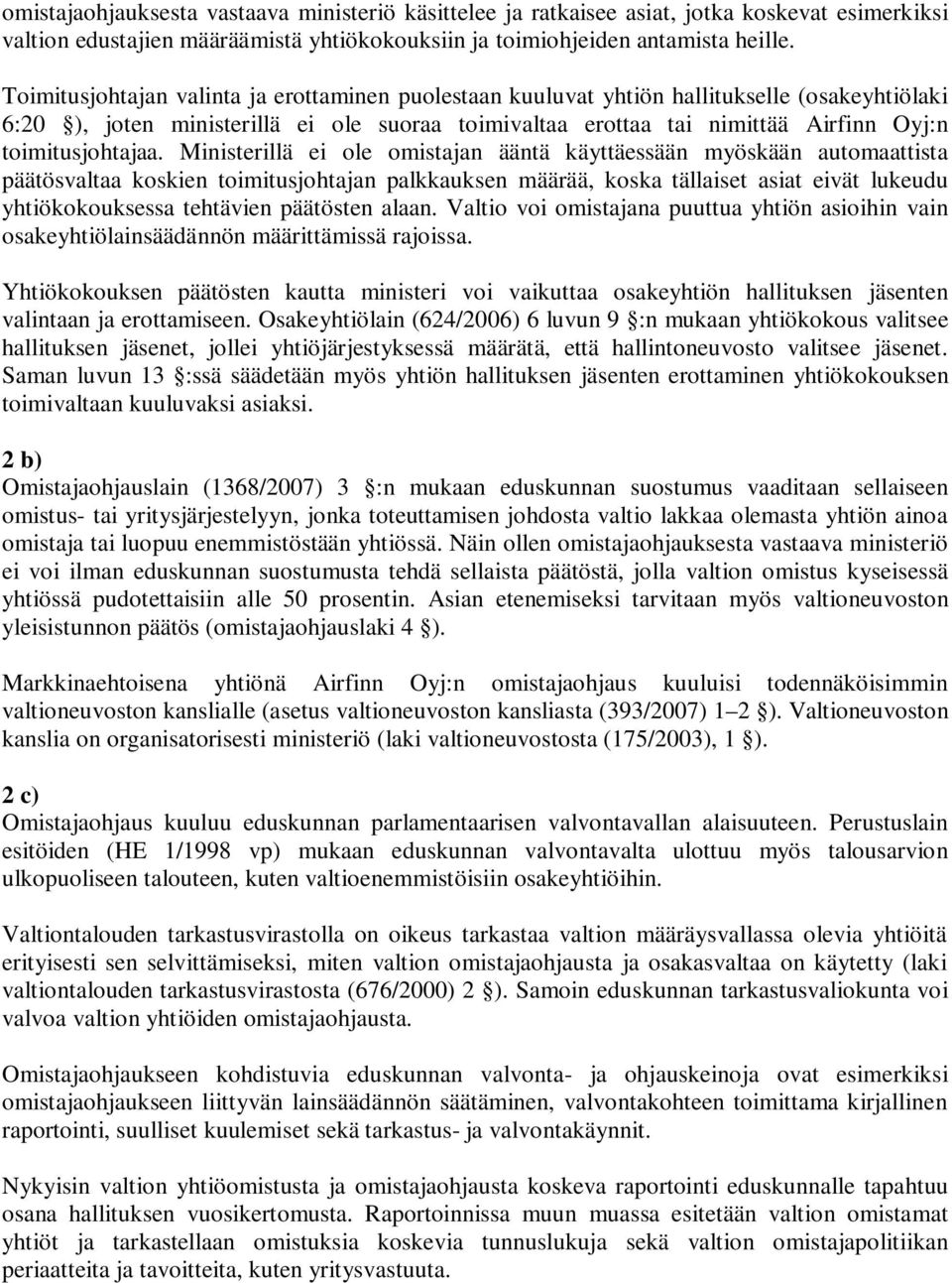 toimitusjohtajaa.