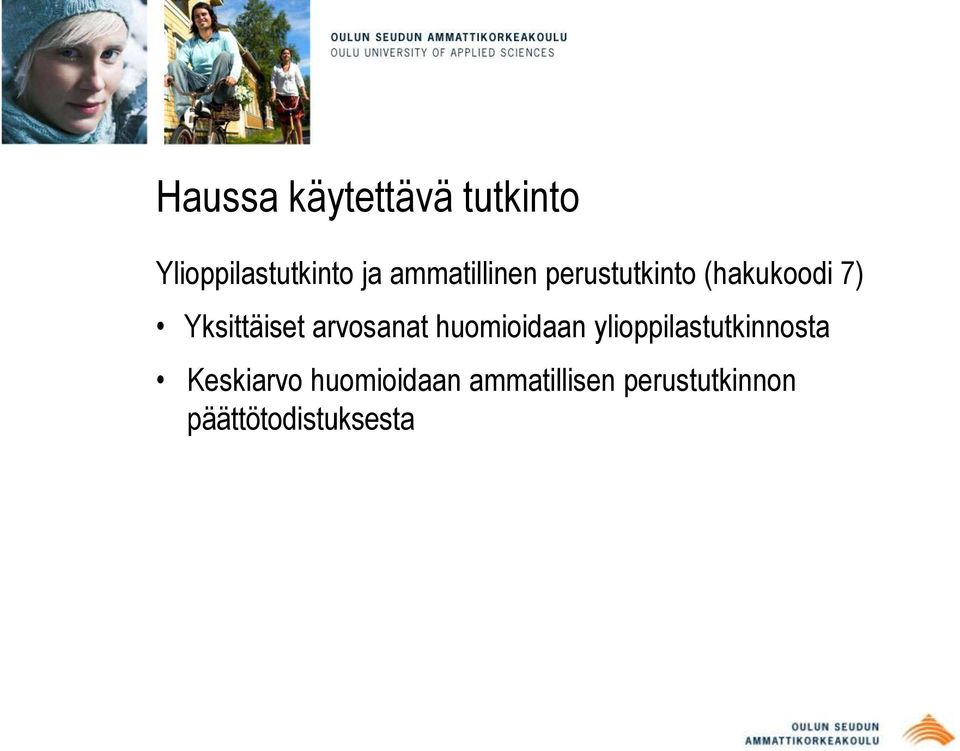 arvosanat huomioidaan ylioppilastutkinnosta Keskiarvo