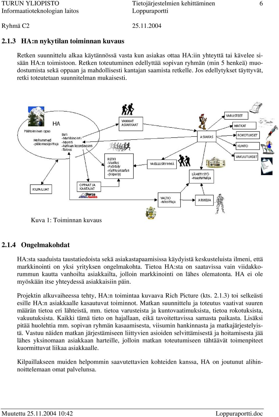 Jos edellytykset täyttyvät, retki toteutetaan suunnitelman mukaisesti. Kuva 1: