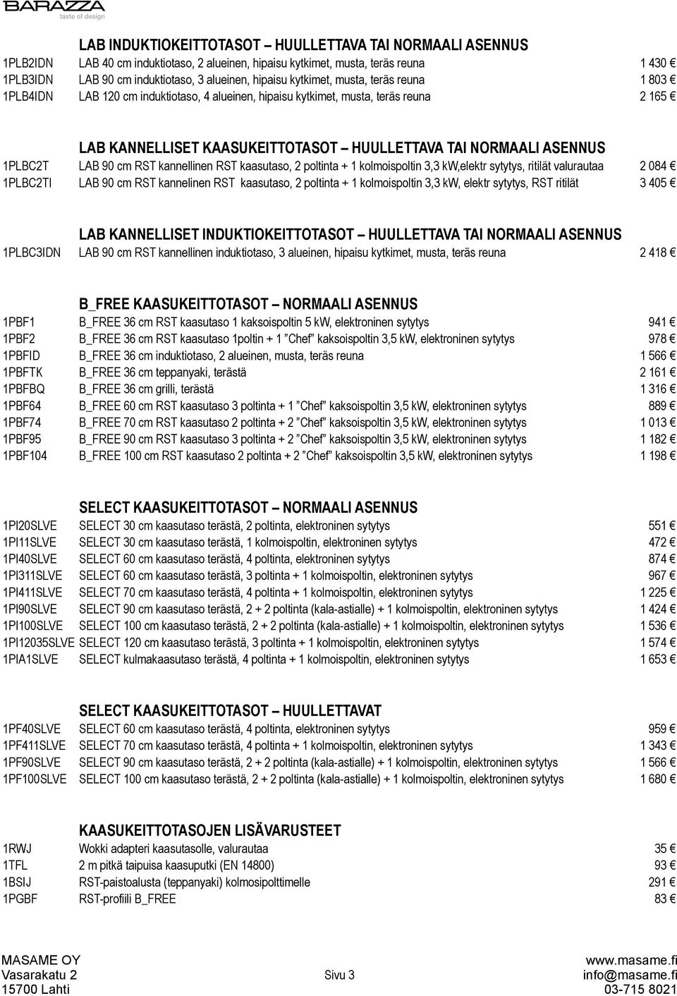 NORMAALI ASENNUS LAB 90 cm RST kannellinen RST kaasutaso, 2 poltinta + 1 kolmoispoltin 3,3 kw,elektr sytytys, ritilät valurautaa LAB 90 cm RST kannelinen RST kaasutaso, 2 poltinta + 1 kolmoispoltin