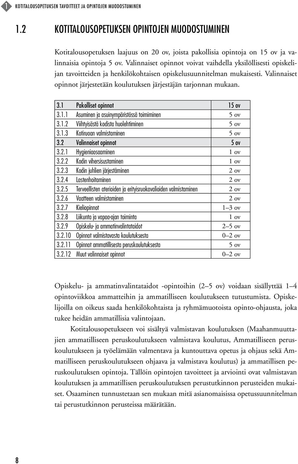 Valinnaiset opinnot voivat vaihdella yksilöllisesti opiskelijan tavoitteiden ja henkilökohtaisen opiskelusuunnitelman mukaisesti.