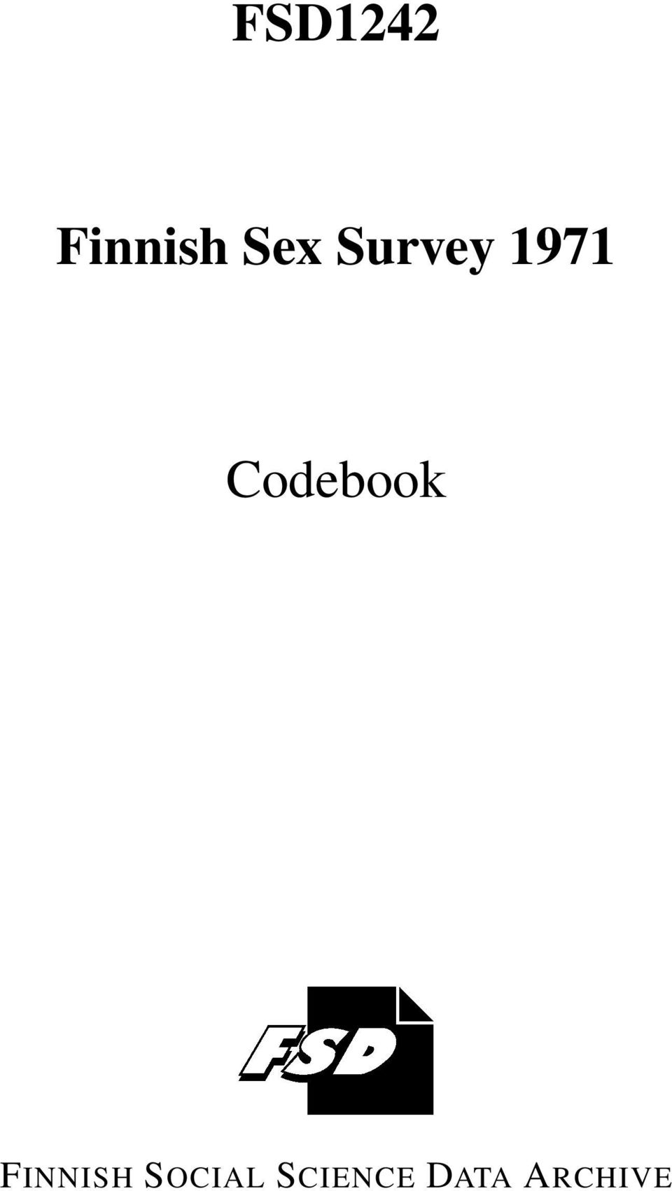 Codebook FINNISH