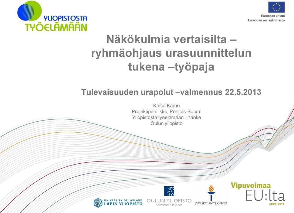 urapolut valmennus 22.5.