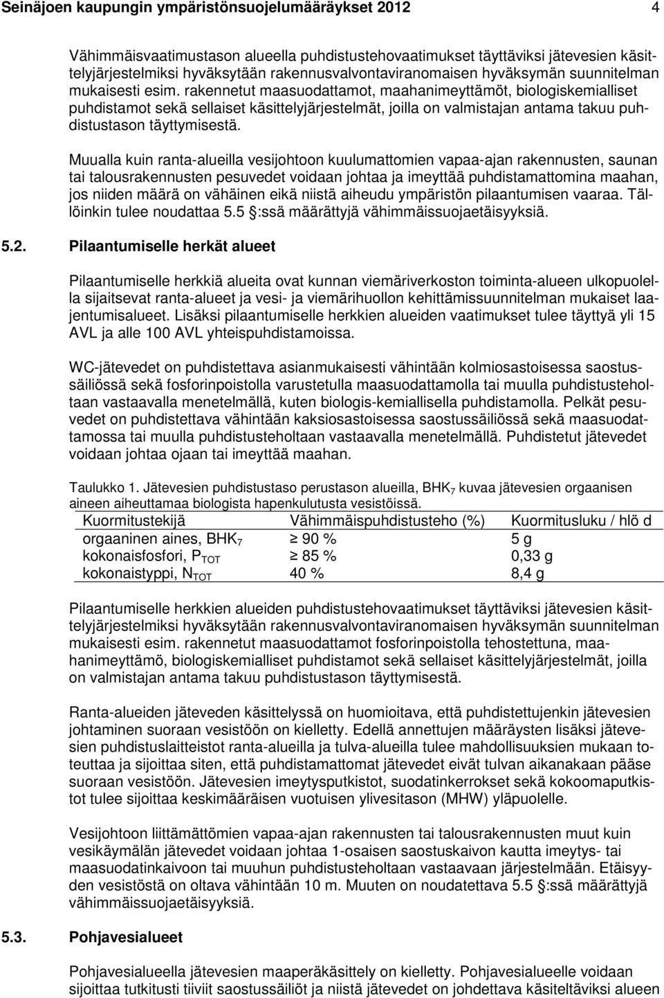 rakennetut maasuodattamot, maahanimeyttämöt, biologiskemialliset puhdistamot sekä sellaiset käsittelyjärjestelmät, joilla on valmistajan antama takuu puhdistustason täyttymisestä.