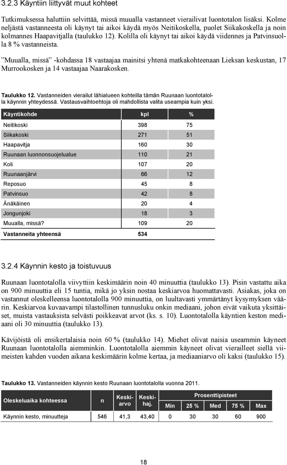 Kolilla oli käynyt tai aikoi käydä viidennes ja Patvinsuolla 8 % vastanneista.