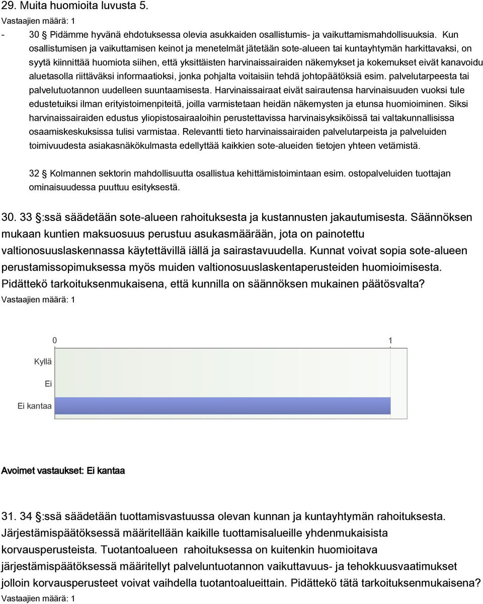 kokemukset eivät kanavoidu aluetasolla riittäväksi informaatioksi, jonka pohjalta voitaisiin tehdä johtopäätöksiä esim. palvelutarpeesta tai palvelutuotannon uudelleen suuntaamisesta.