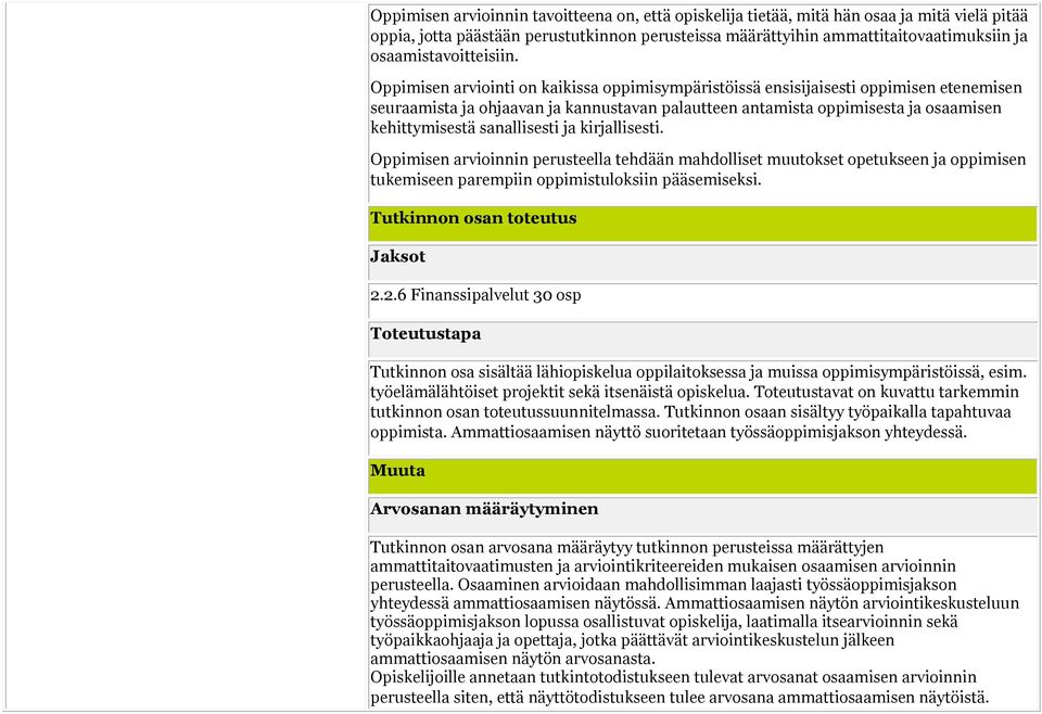 Oppimisen arviointi on kaikissa oppimisympäristöissä ensisijaisesti oppimisen etenemisen seuraamista ja ohjaavan ja kannustavan palautteen antamista oppimisesta ja osaamisen kehittymisestä