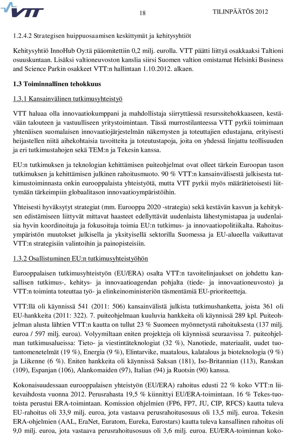 Toiminnallinen tehokkuus 1.3.