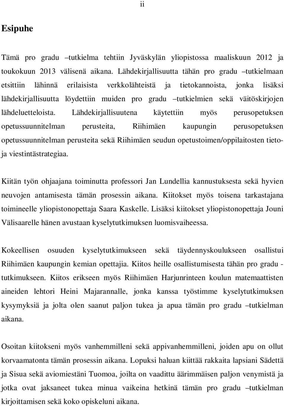 väitöskirjojen lähdeluetteloista.