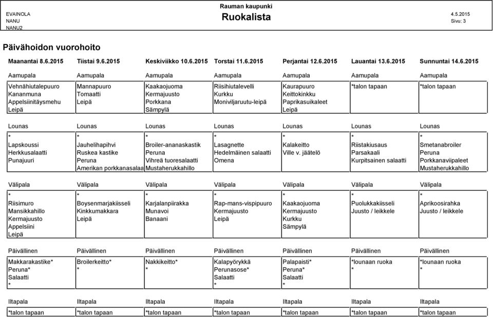 2015 Keskiviikko 10.6.