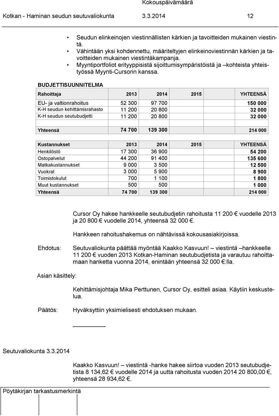 Myyntiportfoliot erityyppisistä sijoittumisympäristöistä ja kohteista yhteistyössä Myynti-Cursorin kanssa.