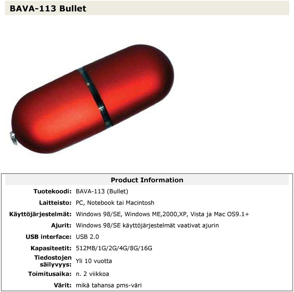 (Bullet) Product