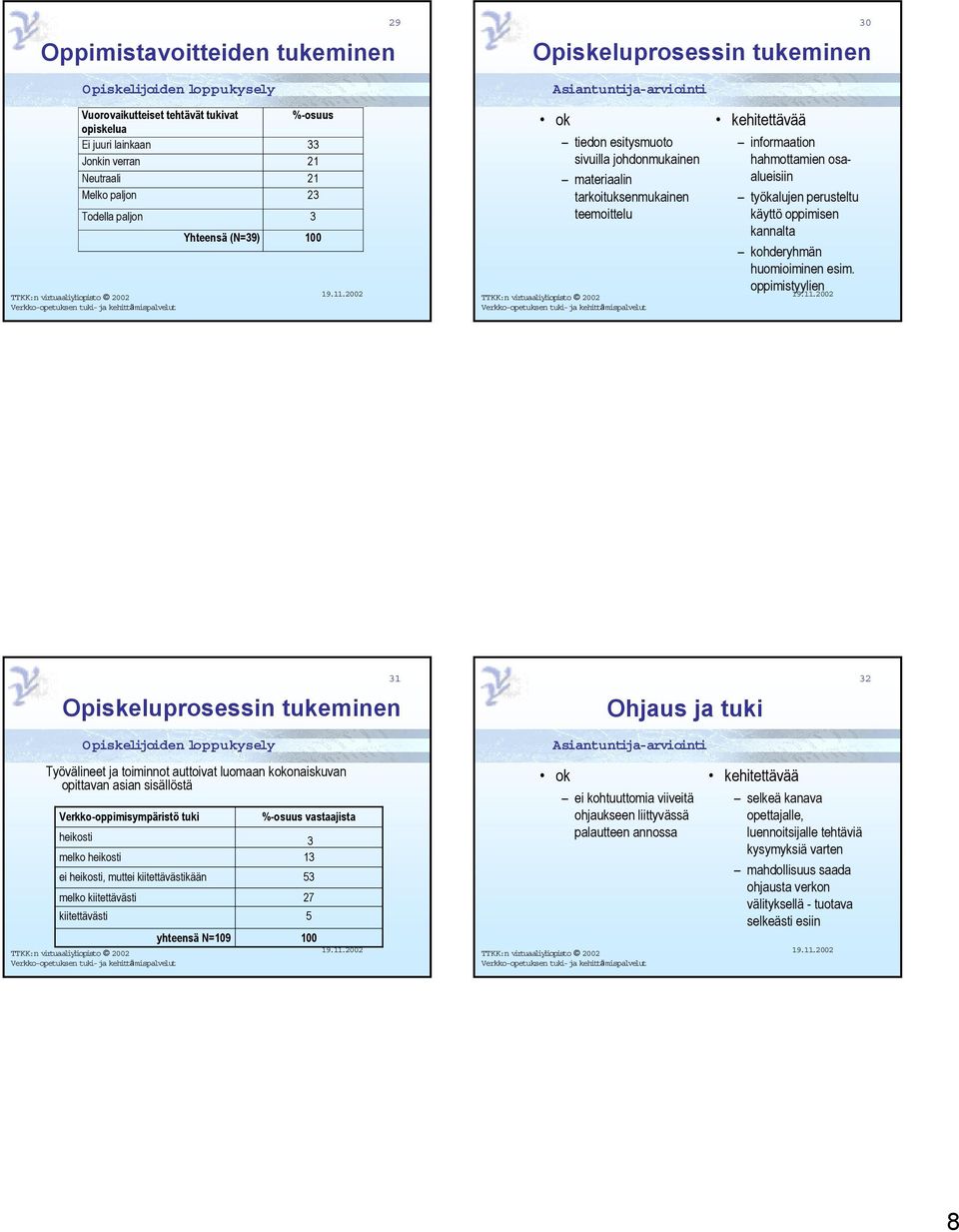 kohderyhmän huomioiminen esim.