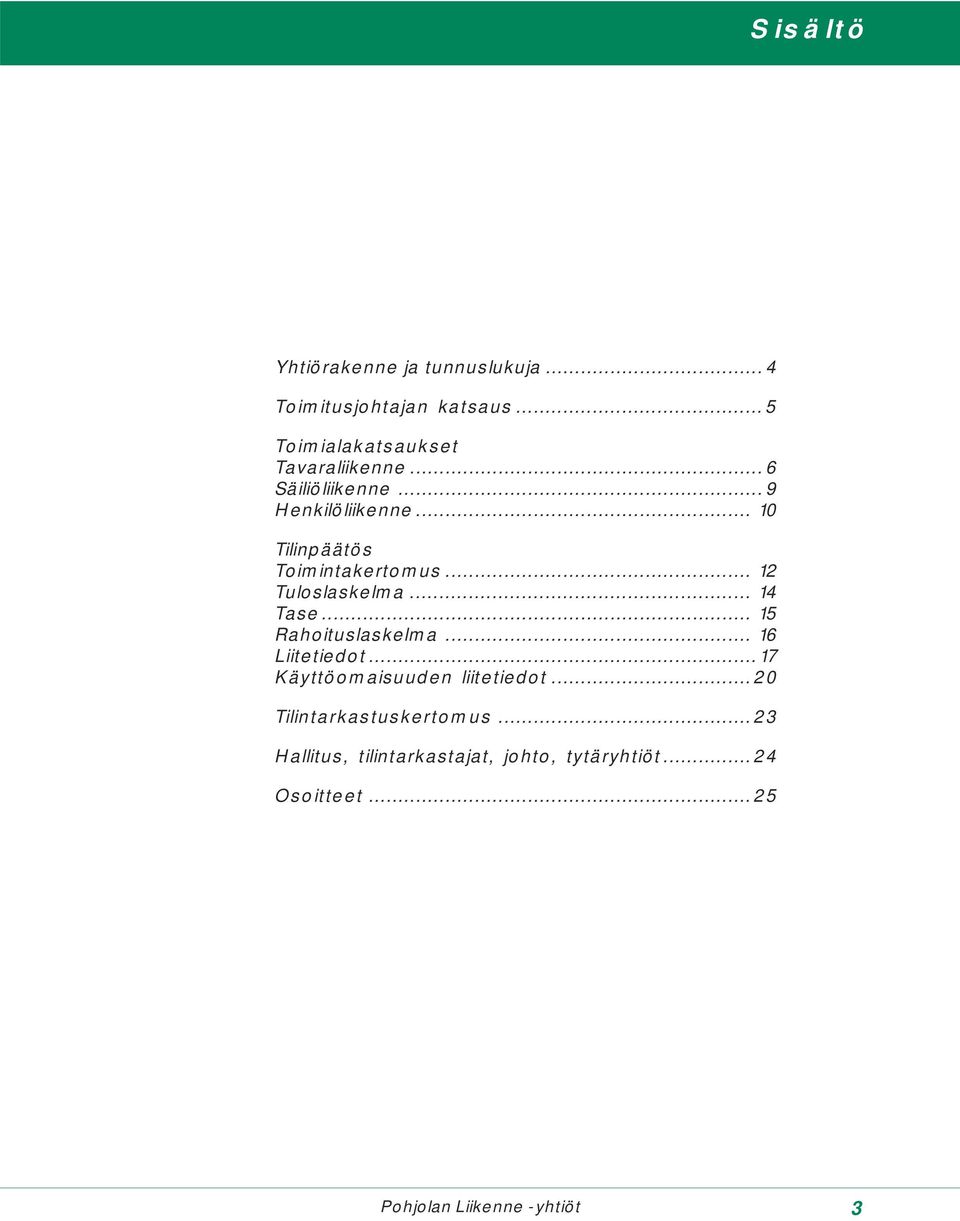 .. 15 Rahoituslaskelma... 16 Liitetiedot...17 Käyttöomaisuuden liitetiedot... 20 Tilintarkastuskertomus.