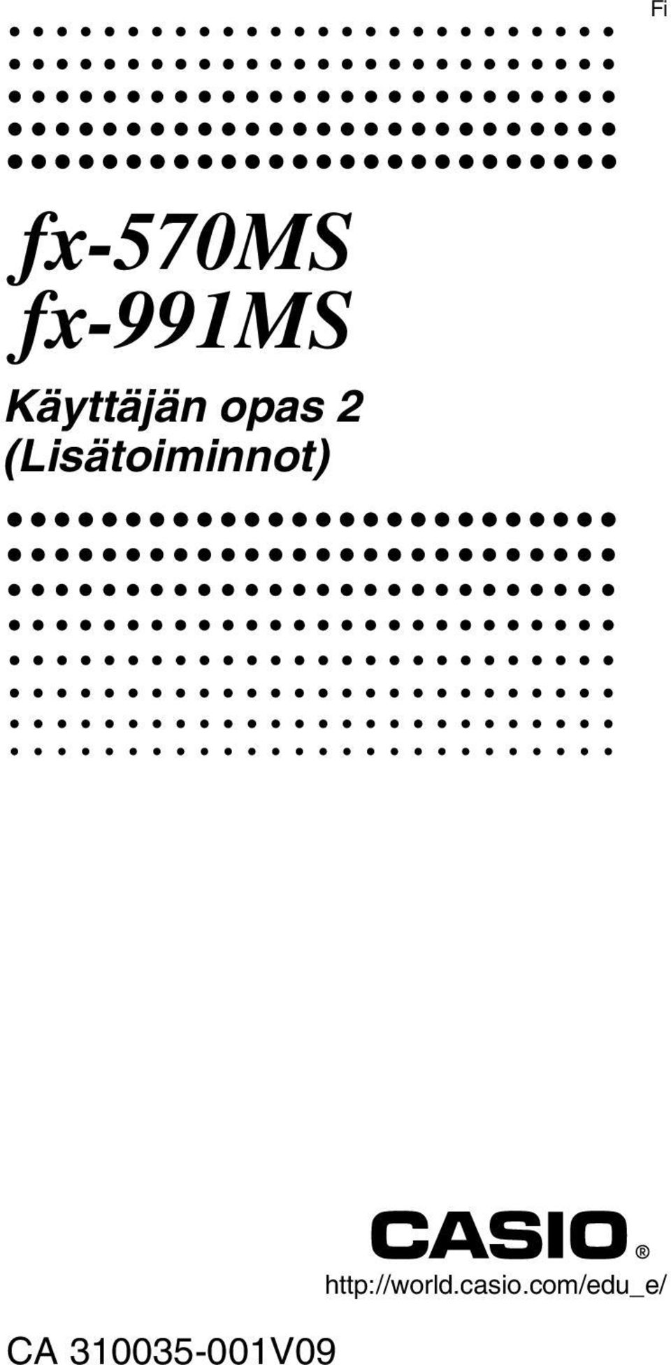 (Lisätoiminnot) CA