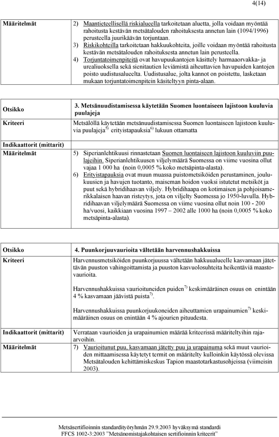 4) Torjuntatoimenpiteitä ovat havupuukantojen käsittely harmaaorvakka- ja urealiuoksella sekä sienitautien leviämistä aiheuttavien havupuiden kantojen poisto uudistusalueelta.