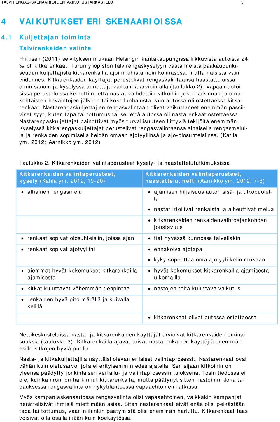 Turun yliopiston talvirengaskyselyyn vastanneista pääkaupunkiseudun kuljettajista kitkarenkailla ajoi miehistä noin kolmasosa, mutta naisista vain viidennes.